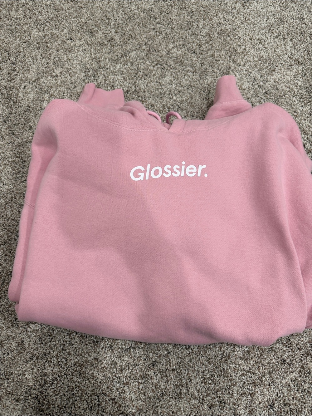 Glossier Dusty Pink Crewneck Sweatshirt